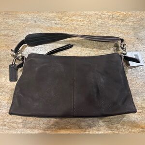 Liz Claiborne - small brown leather handbag